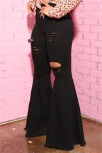 Load image into Gallery viewer, Glamybabes zip-up casual jeans black