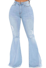Load image into Gallery viewer, Glamybabes button flare jeans