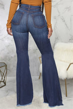 Load image into Gallery viewer, Fashion all-match wide-legged knee-holes slim flared jeans