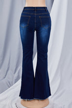 Load image into Gallery viewer, Fashion all-match wide-legged knee-holes slim flared jeans