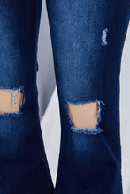 Load image into Gallery viewer, Fashion all-match wide-legged knee-holes slim flared jeans