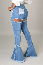 Load image into Gallery viewer, Glamybabes zip-up pockets flare jeans