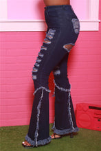 Load image into Gallery viewer, Glamybabes zip-up pockets flare jeans