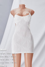 Load image into Gallery viewer, Summer new stylish 4 colors solid color hollow stretch sling slim sexy mini dress