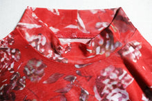 Load image into Gallery viewer, Sexy slight stretch micro see through mesh flower print mini dress(no underwear)