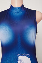 Load image into Gallery viewer, Sexy slight stretch fake denim printing bodycon midi dress