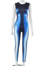 Load image into Gallery viewer, Sexy slight stretch fixed printing crew neck jumpsuit