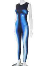 Load image into Gallery viewer, Sexy slight stretch fixed printing crew neck jumpsuit
