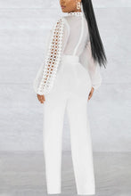 Load image into Gallery viewer, Sexy 6 colors stretch hollow long sleeve with belt jumpsuit