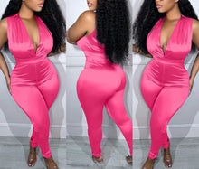 Load image into Gallery viewer, Sexy 5 colors deep-v slight stretch slim jumpsuit
