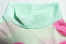 Load image into Gallery viewer, Slight stretch tie-dye printing mesh see-through bodysuit slim sexy pants sets