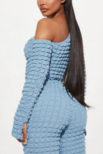 Load image into Gallery viewer, Sexy slight stretch solid color one shoulder cutout pants sets