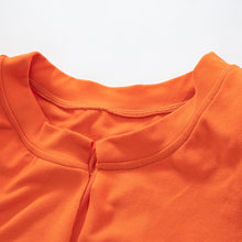 Load image into Gallery viewer, Summer new stylish solid color crew neck with shoulder pads sleeveless stretch sexy top
