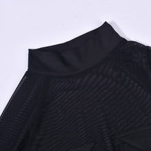 Load image into Gallery viewer, High stretch 3 colors see through mesh stitching sexy bodysuit(no panties)