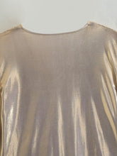 Load image into Gallery viewer, Non-stretch bronzing fabric v-neck pleated stylish bodysuit