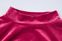 Load image into Gallery viewer, Slight stretch solid color velvet hollow slim even gloves sexy bodysuit