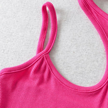 Load image into Gallery viewer, New 5 colors stretch knitted hollow sleeveless slim exquisite bodysuit
