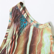 Load image into Gallery viewer, Sexy slight stretch batch printing one shoulder tank top