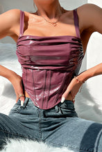 Load image into Gallery viewer, Sexy non-stretch solid color sling zip-up slim pu vest