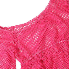 Load image into Gallery viewer, Sexy slight stretch mesh see-through ruffles top