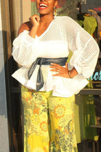 Load image into Gallery viewer, Sexy slight stretch mesh see-through ruffles top