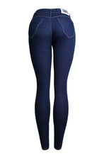 Load image into Gallery viewer, Glamybabes high-waist slim denim casual jeans