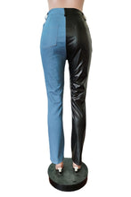 Load image into Gallery viewer, slight stretch best sellers pocket pu stitching jeans