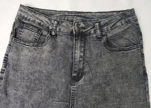 Load image into Gallery viewer, Casual plus size slight stretch lace denim spliced slim zip-up jeans