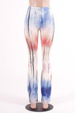 Load image into Gallery viewer, Casual high stretch multicolor tie dye high waist slim bell-bottoms