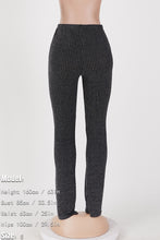 Load image into Gallery viewer, Casual slight stretch knitted stripe slim pants
