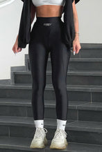 Load image into Gallery viewer, Casual stretch knitting lucky letter print high waist sport pants