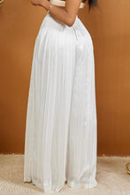 Load image into Gallery viewer, Casual slight stretch solid color pleated wide-leg pants
