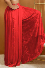 Load image into Gallery viewer, Casual slight stretch solid color pleated wide-leg pants