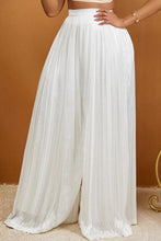 Load image into Gallery viewer, Casual slight stretch solid color pleated wide-leg pants