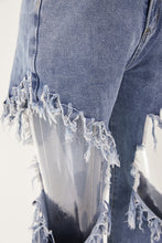 Load image into Gallery viewer, Grunge style non-stretch high waist ripped jeans