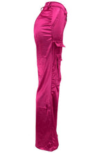 Load image into Gallery viewer, Casual slight stretch solid color high-waist cargo pants