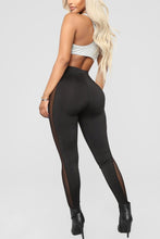Load image into Gallery viewer, Sexy slight stretch stitching mesh high-waist leggings