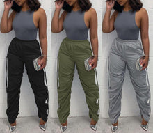 Load image into Gallery viewer, Stylish solid color non-stretch shirring pocket all-match pants