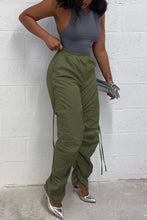 Load image into Gallery viewer, Stylish solid color non-stretch shirring pocket all-match pants