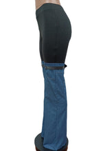 Load image into Gallery viewer, Casual slight stretch denim stitching high-waist pants