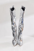 Load image into Gallery viewer, EUR34-EUR39 11 colors glossy pu leather zip-up side stylish high-heel boots