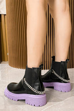 Load image into Gallery viewer, New 3 colors pu leather metal chain stylish martin boots