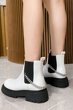 Load image into Gallery viewer, New 3 colors pu leather metal chain stylish martin boots
