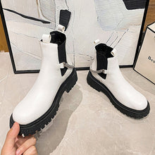 Load image into Gallery viewer, New 3 colors pu leather metal chain stylish martin boots