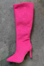 Load image into Gallery viewer, New 4 colors sherpa pointed high-upper stylish warm high-heel boots