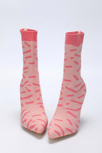 Load image into Gallery viewer, New 3 colors stripe stretch knitted pointed stylish high-heel boots