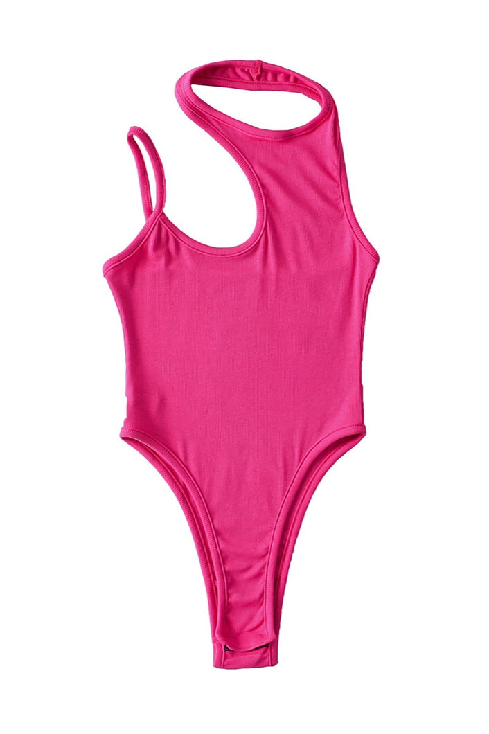 New 5 colors stretch knitted hollow sleeveless slim exquisite bodysuit