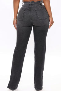 Glamybabes high-waist with pocket slight stretch casual jeans