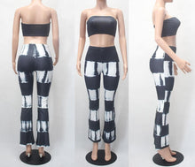 Load image into Gallery viewer, Casual high stretch 3 colors tie dye slim bell-bottoms