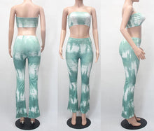 Load image into Gallery viewer, Casual high stretch 3 colors tie dye slim bell-bottoms